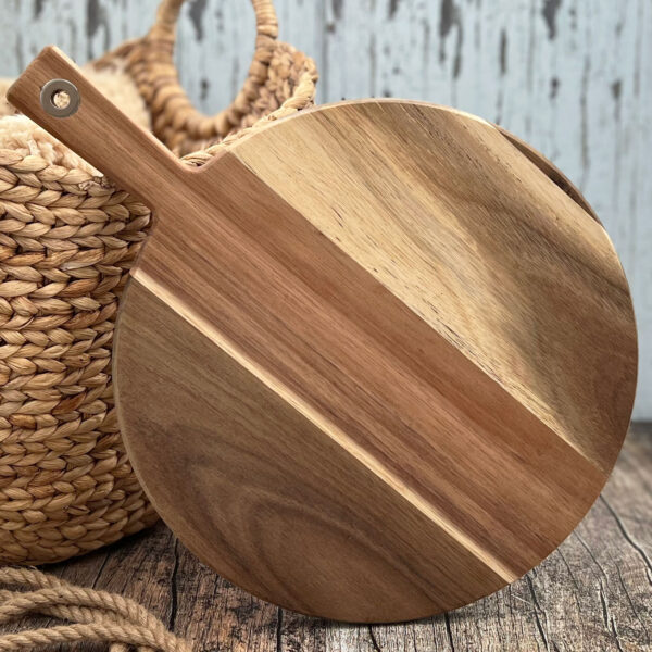 Large Round Acacia Cutting Board